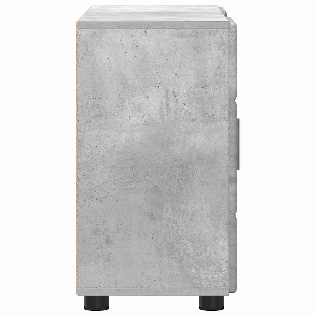 Highboard mit Regal FLORIN Weiß 60 x 35 x 182 cm Holzwerkstoff