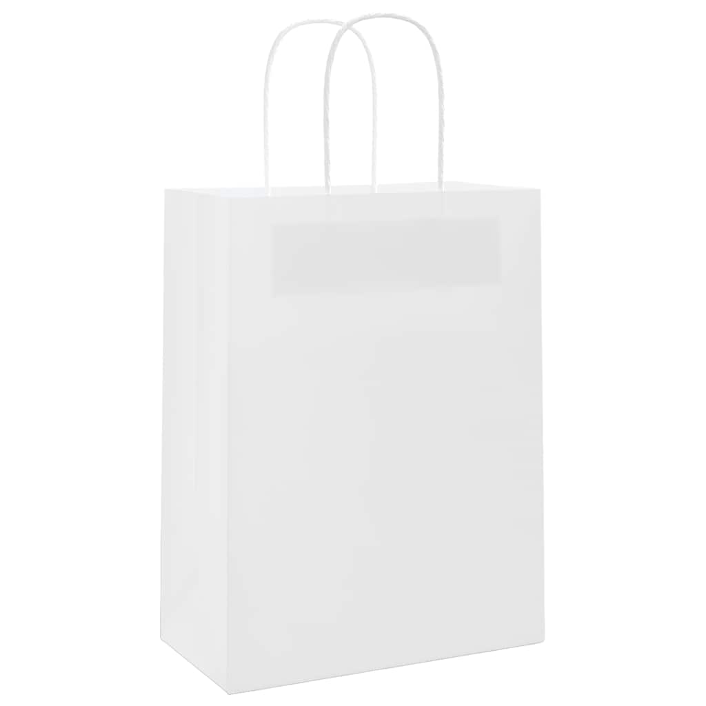 Papiertragetaschen 50 Stk. mit Henkeln Braun 21x11x36 cm