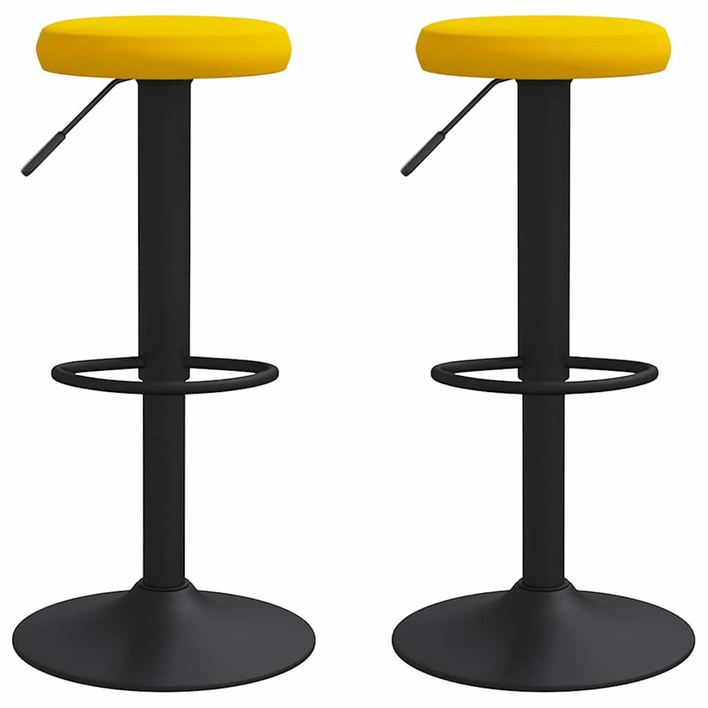 Barhocker 2 Stk. Schwarz Samt