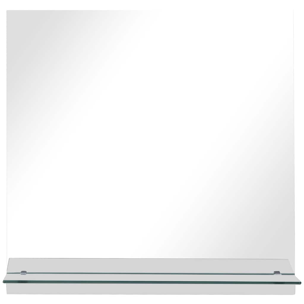 Wandspiegel mit Regal 20×40 cm Hartglas
