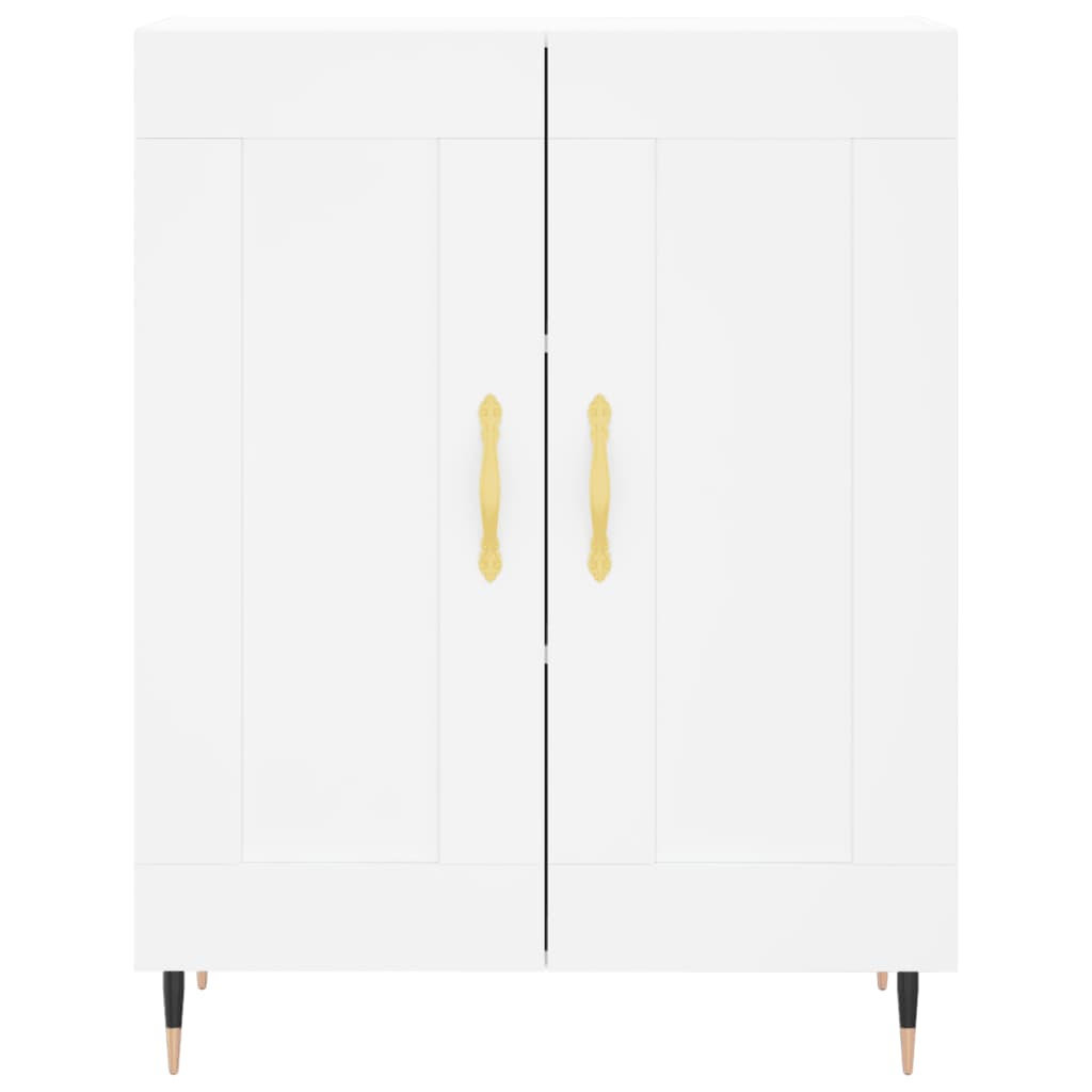 Highboard Betongrau 69,5x34x180 cm Holzwerkstoff