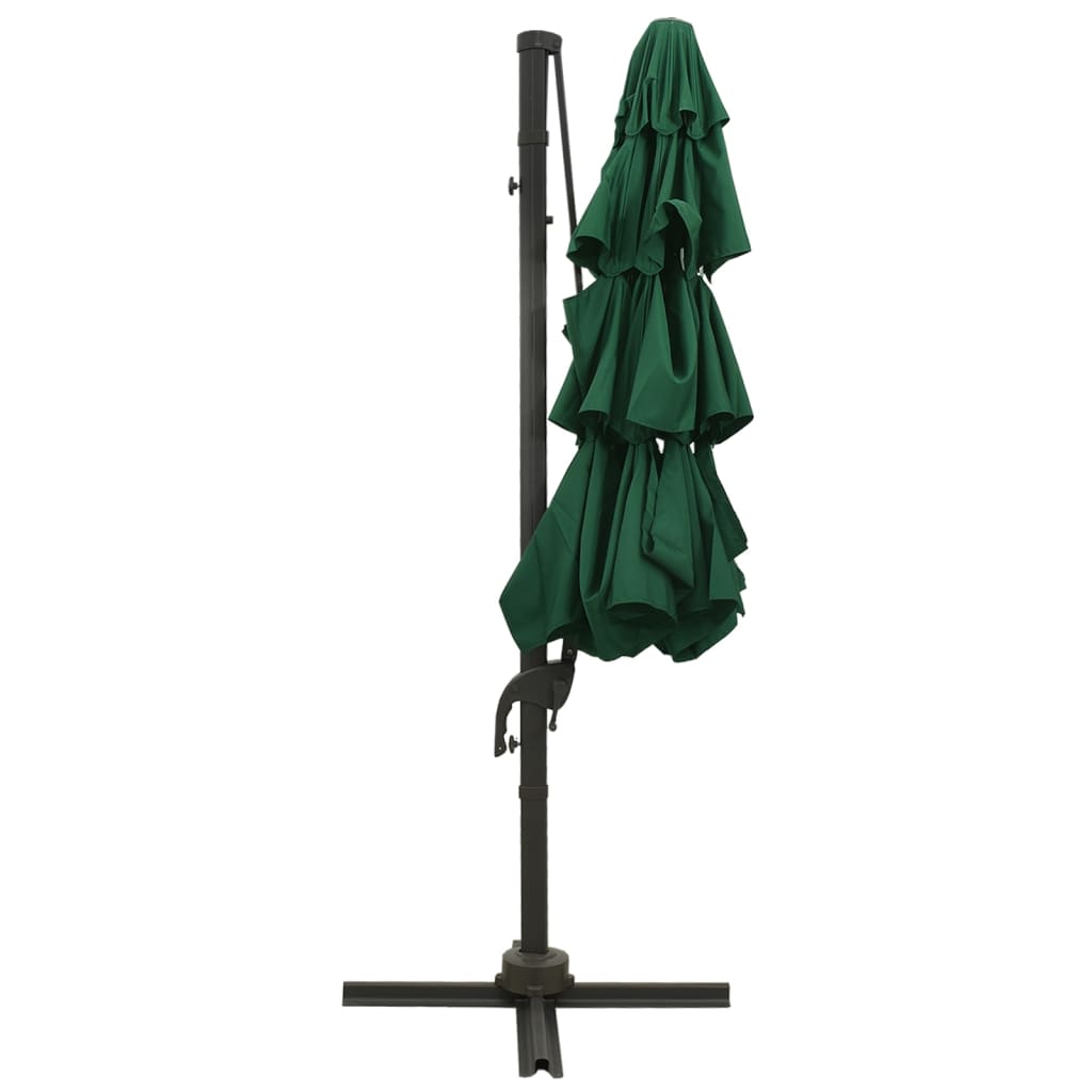 Sonnenschirm mit Aluminium-Mast 4-lagig Sandfarben 3x3 m