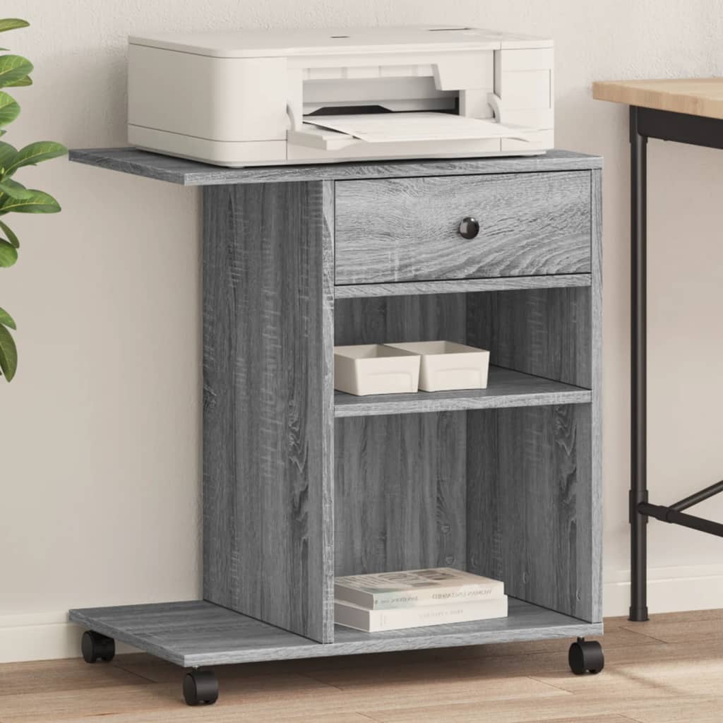 Druckerständer Uni Altholz 60 x 40 x 68.5 cm Holzwerkstoff