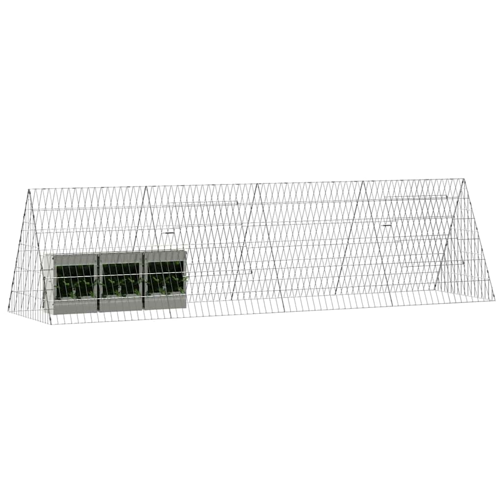 Hasenkäfig Silber 110 x 55 x 55 cm Verzinkter Stahl