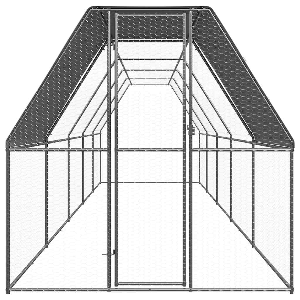 Outdoor-Hühnerkäfig 2x2x2 m Verzinkter Stahl