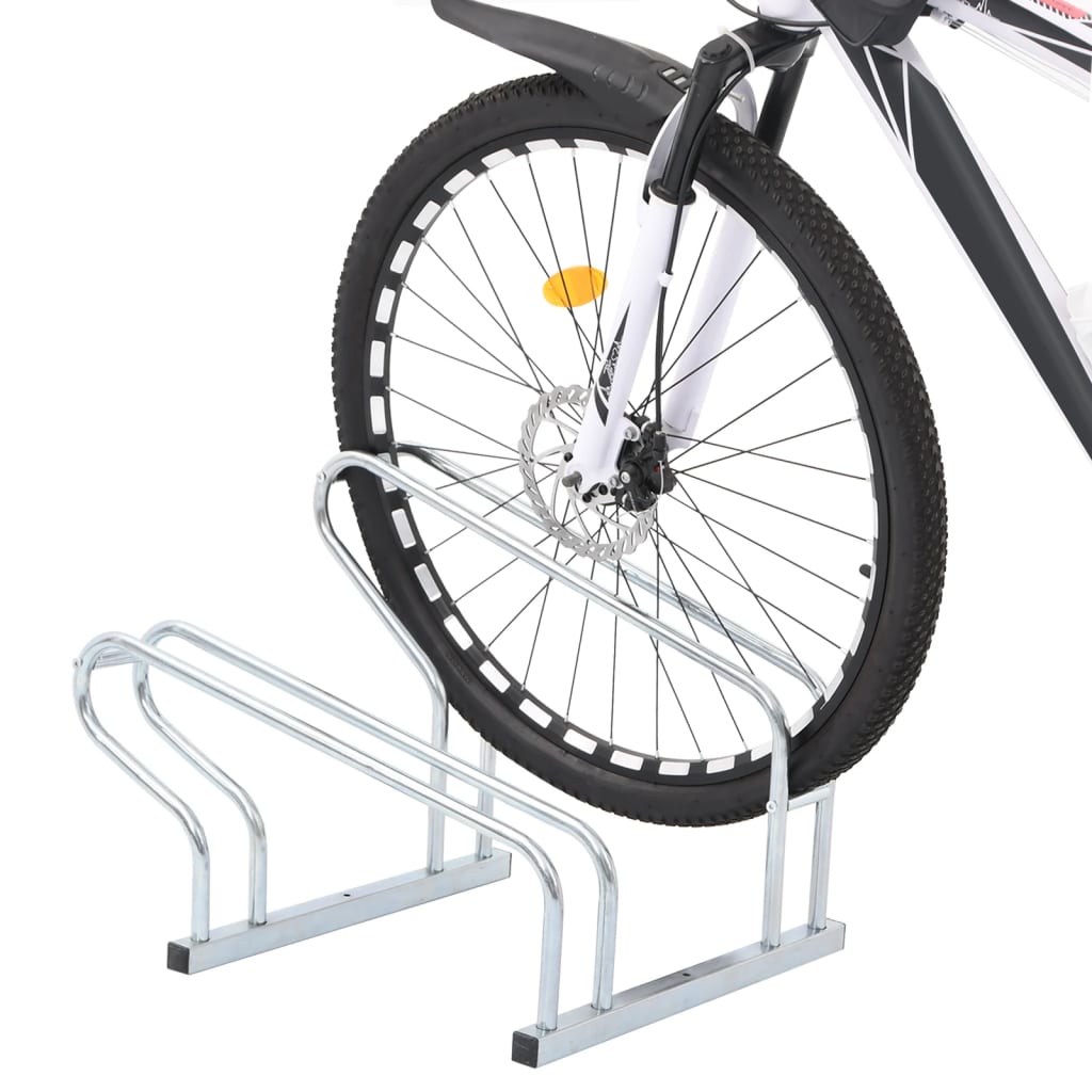 Fahrradständer für 2 Fahrräder Verzinkter Stahl