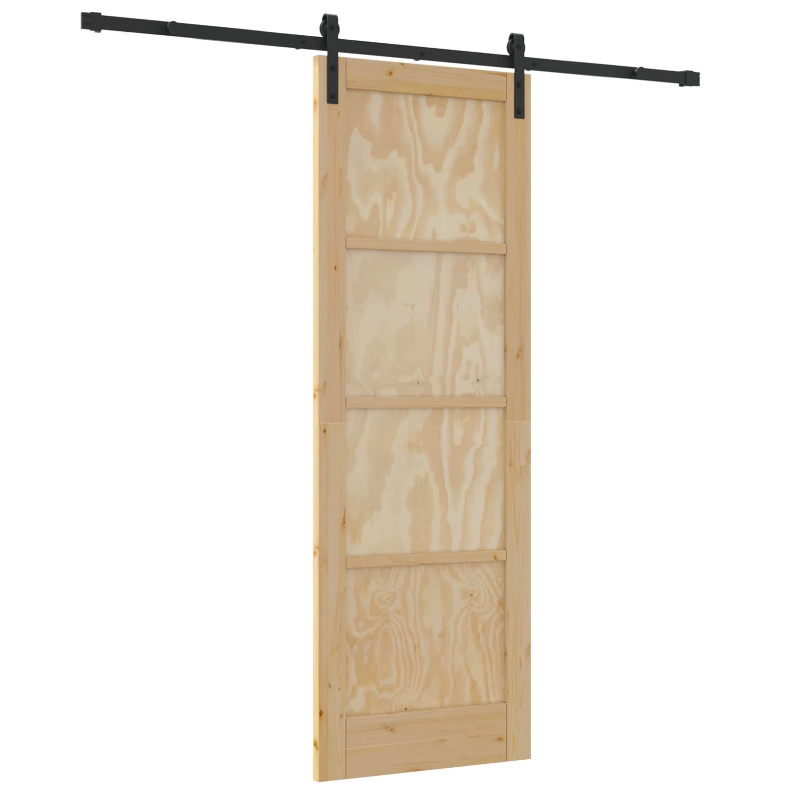 Schiebetür Natur 61 x 198,5 cm Massives Kiefernholz