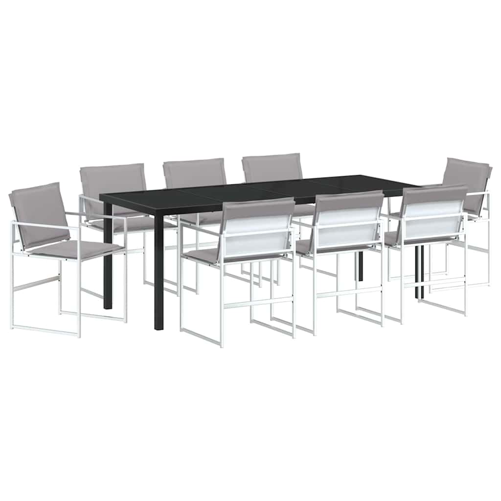 Garten Essgruppe 5 pcs Schwarz 140 x 70 x 73 cm
