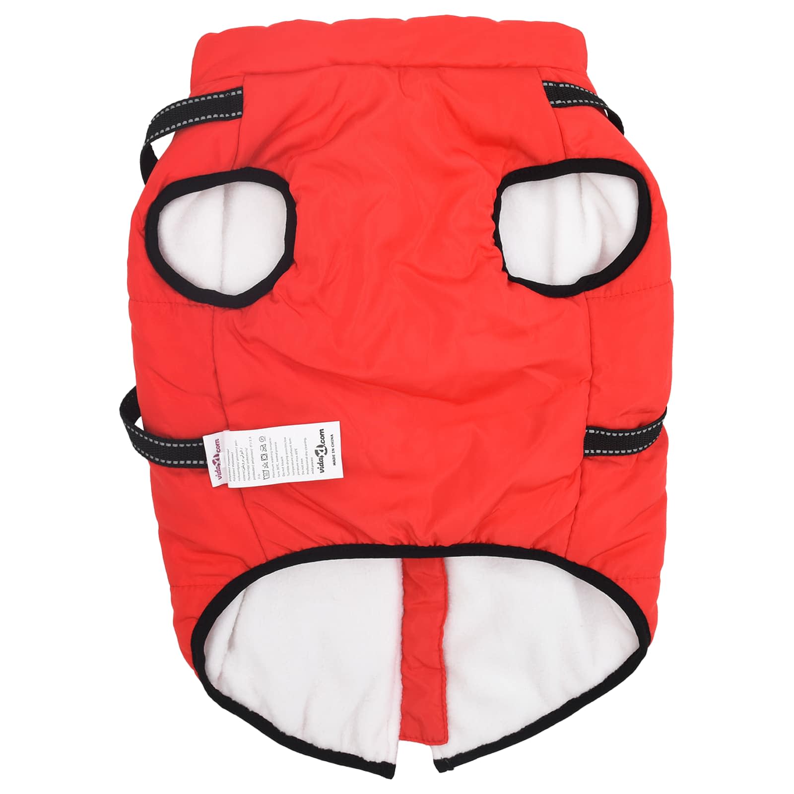 Hundemantel Rot L24 Fleece und Polyester