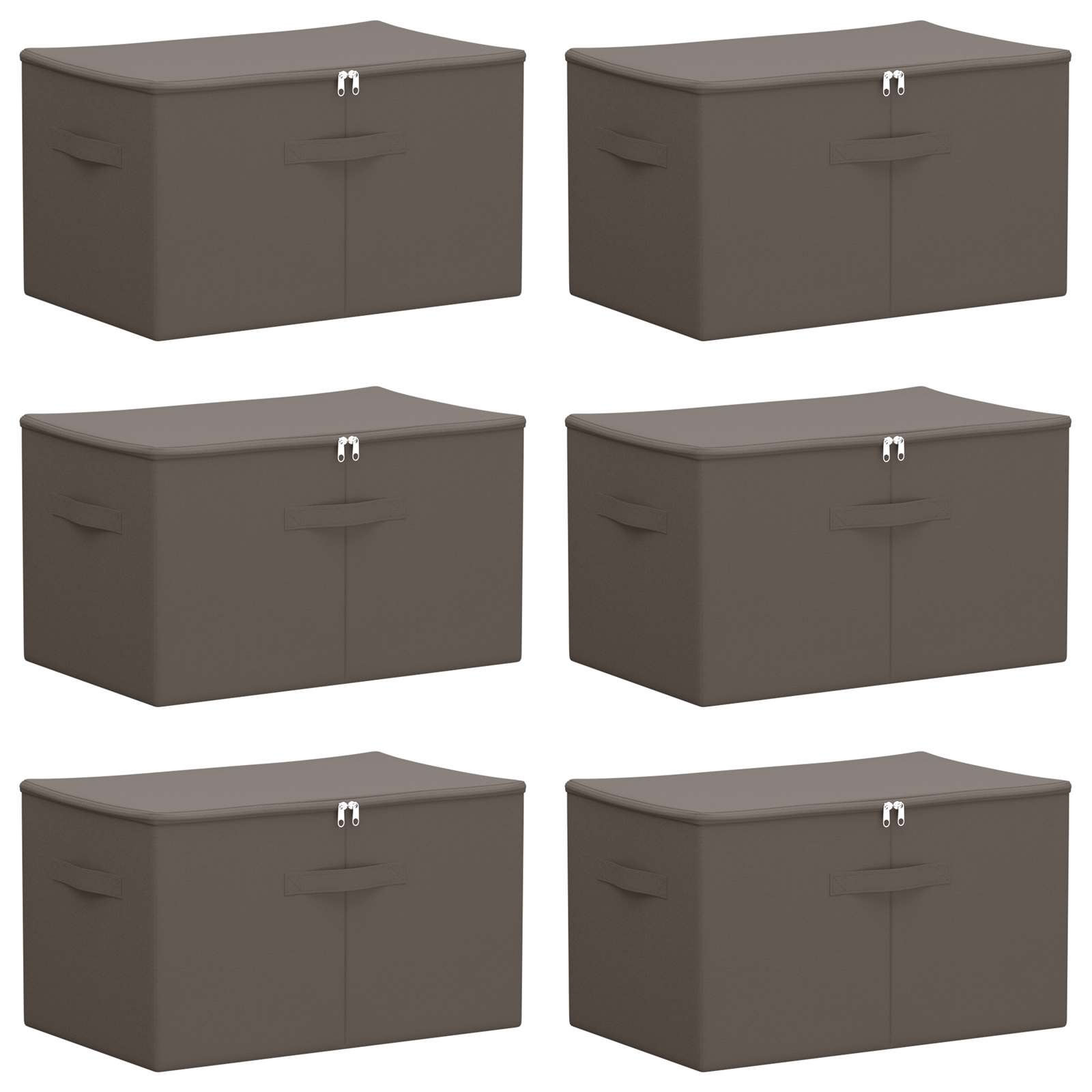 Aufbewahrungsbox Stoff 50x30x25 cm Anthrazit