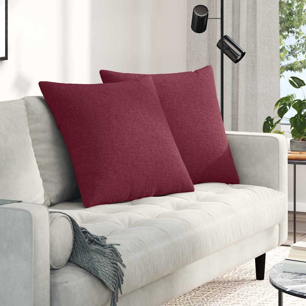 Sofakissen 2 pcs Hellgrau 50 x 30 cm Stoff