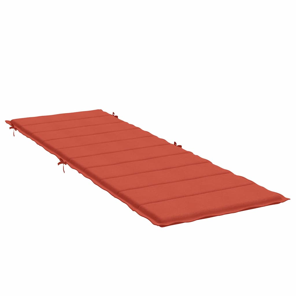 Sonnenliegen-Auflage Melange Anthrazit 186x58x4 cm Stoff