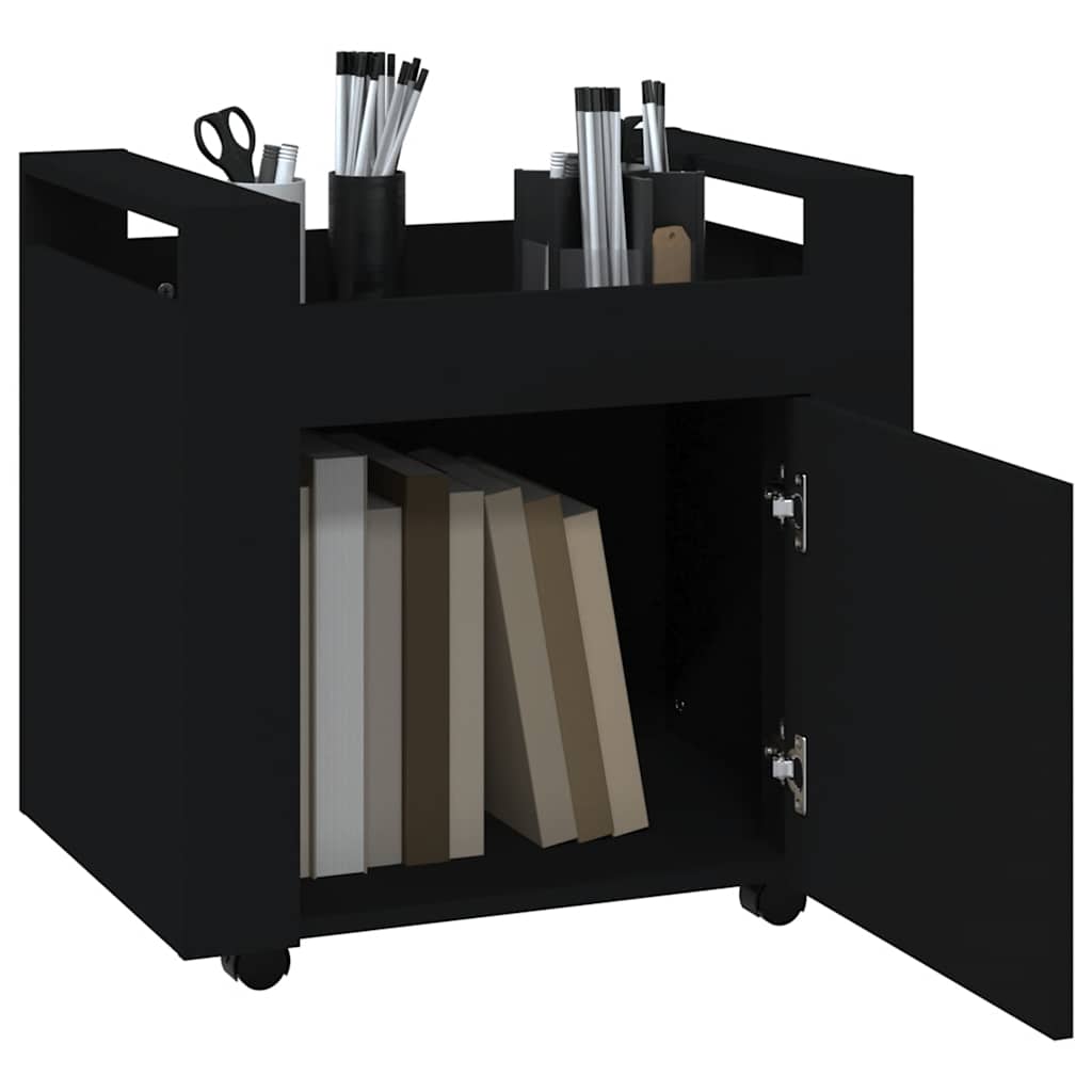 Bürowagen Weiß 60x45x60 cm Holzwerkstoff