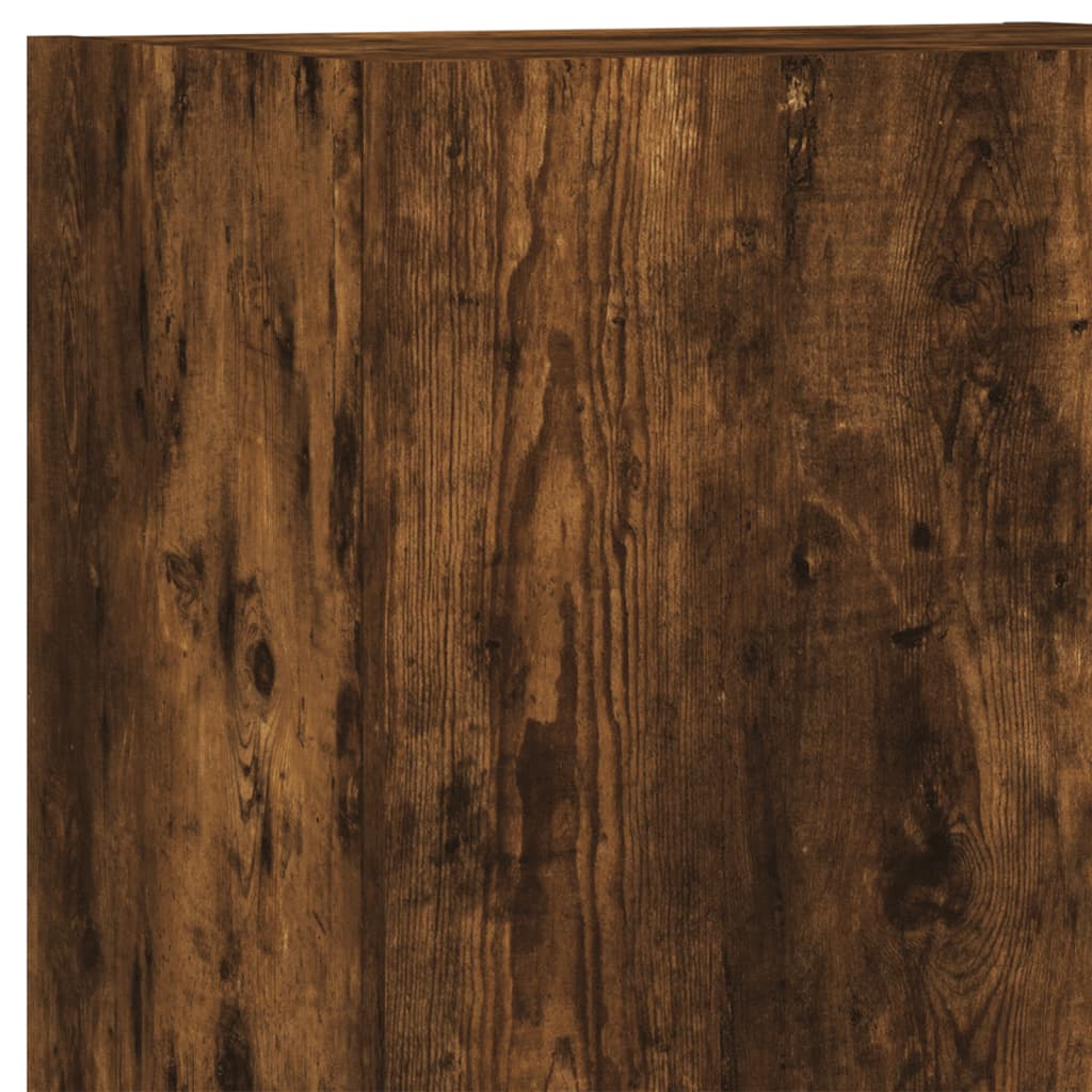4-tlg. Wohnwand Weiß Holzwerkstoff