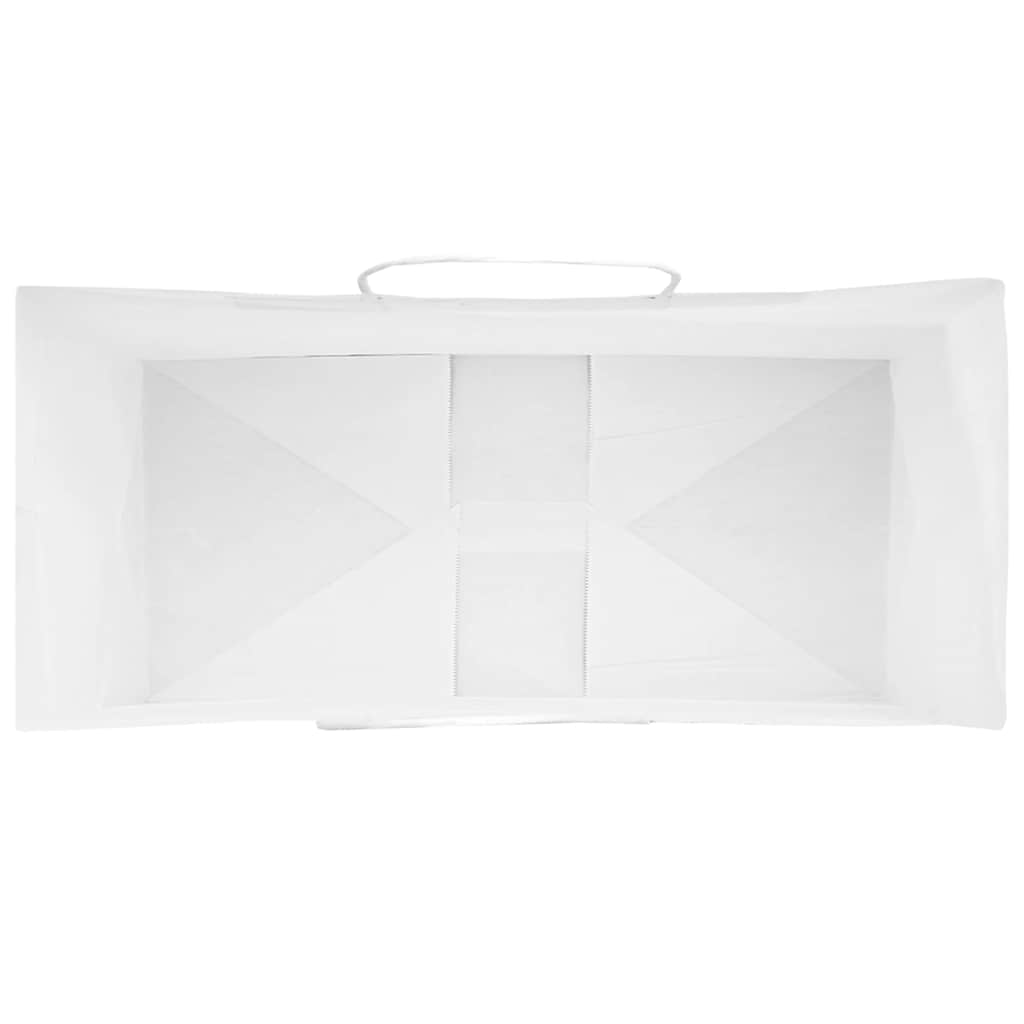 Papiertragetaschen 50 Stk. mit Henkeln Braun 21x11x36 cm
