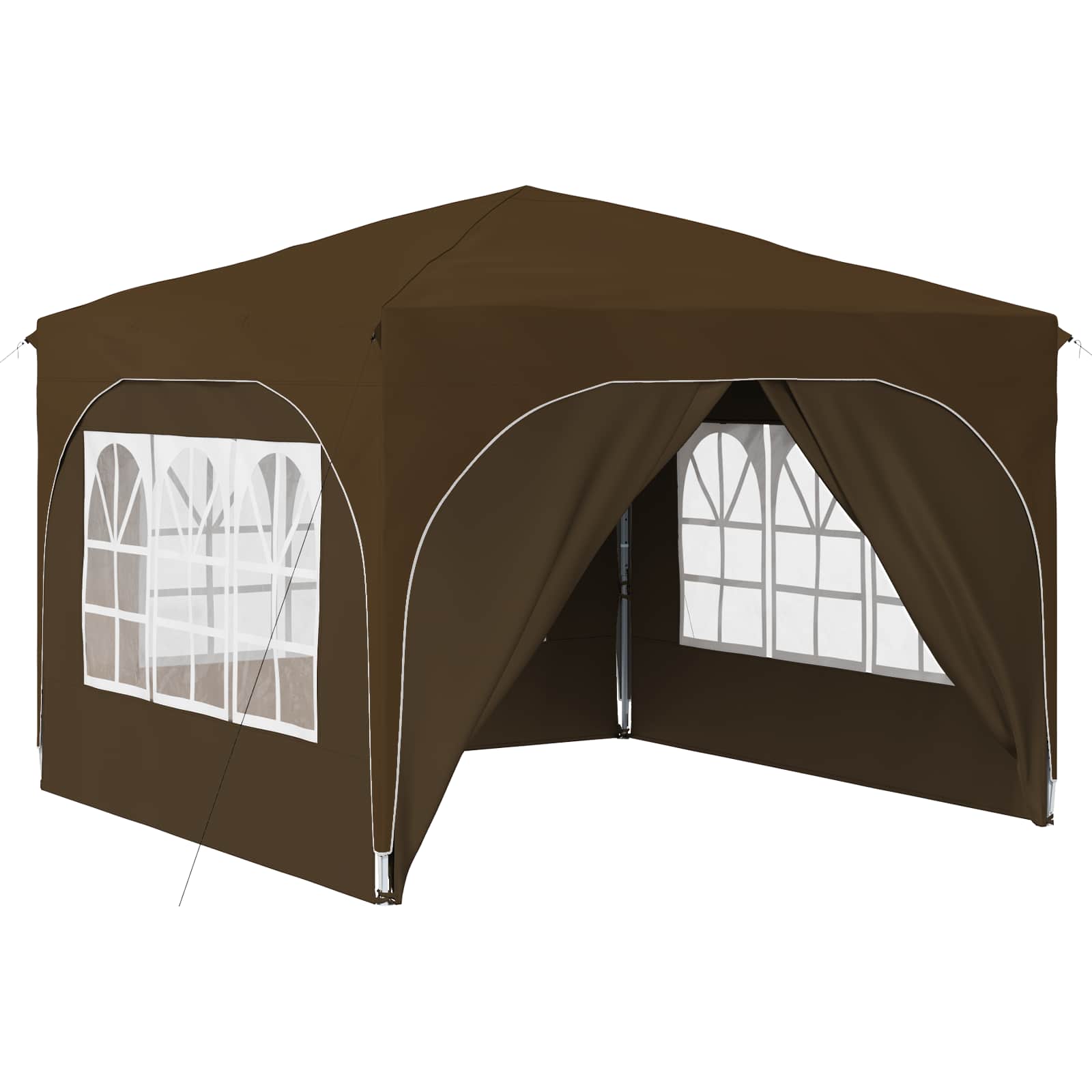 Pop-up Partyzelt 290 x 290 x 245 cm Creme