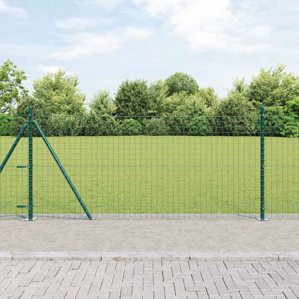 Zaunpfosten zum Einbetonieren 26 Stk. Grün