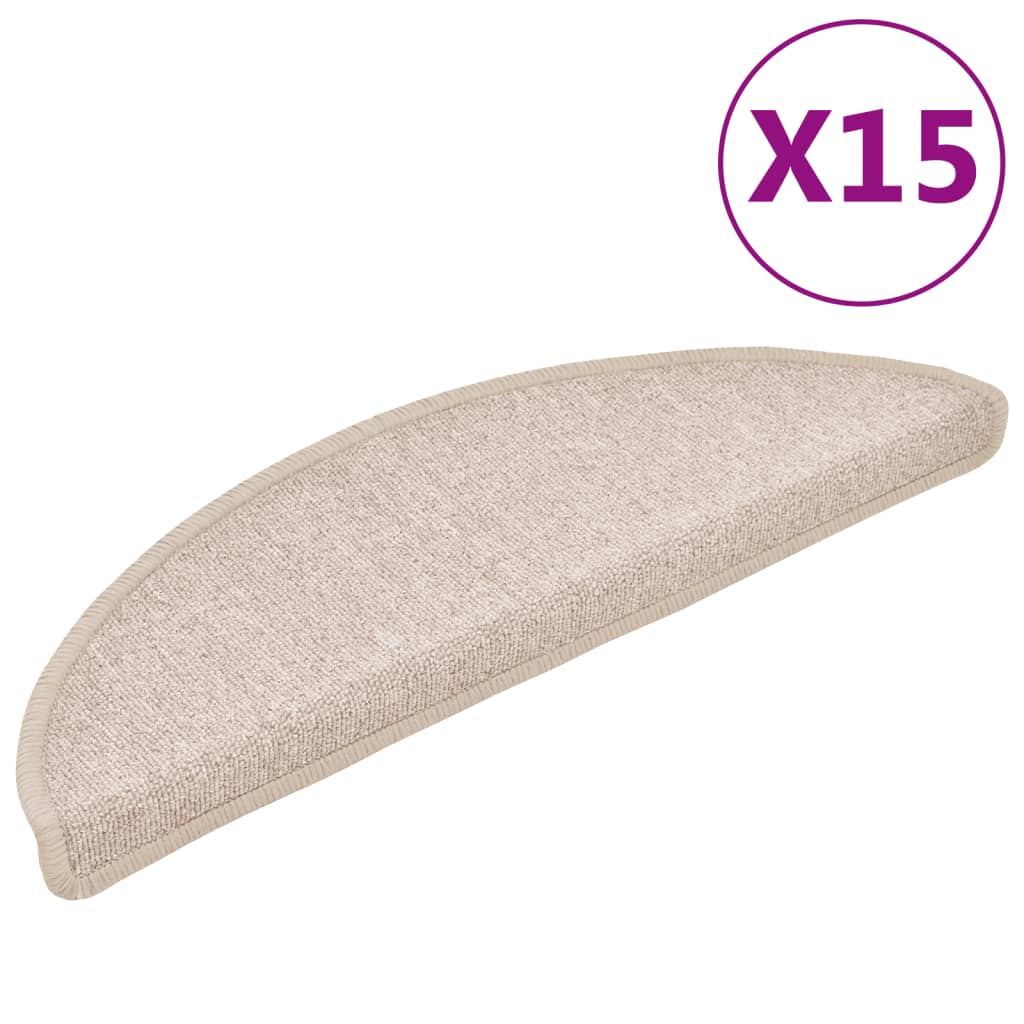 Stufenmatten 15 Stk. 56x17x3 cm Anthrazit Halbrund