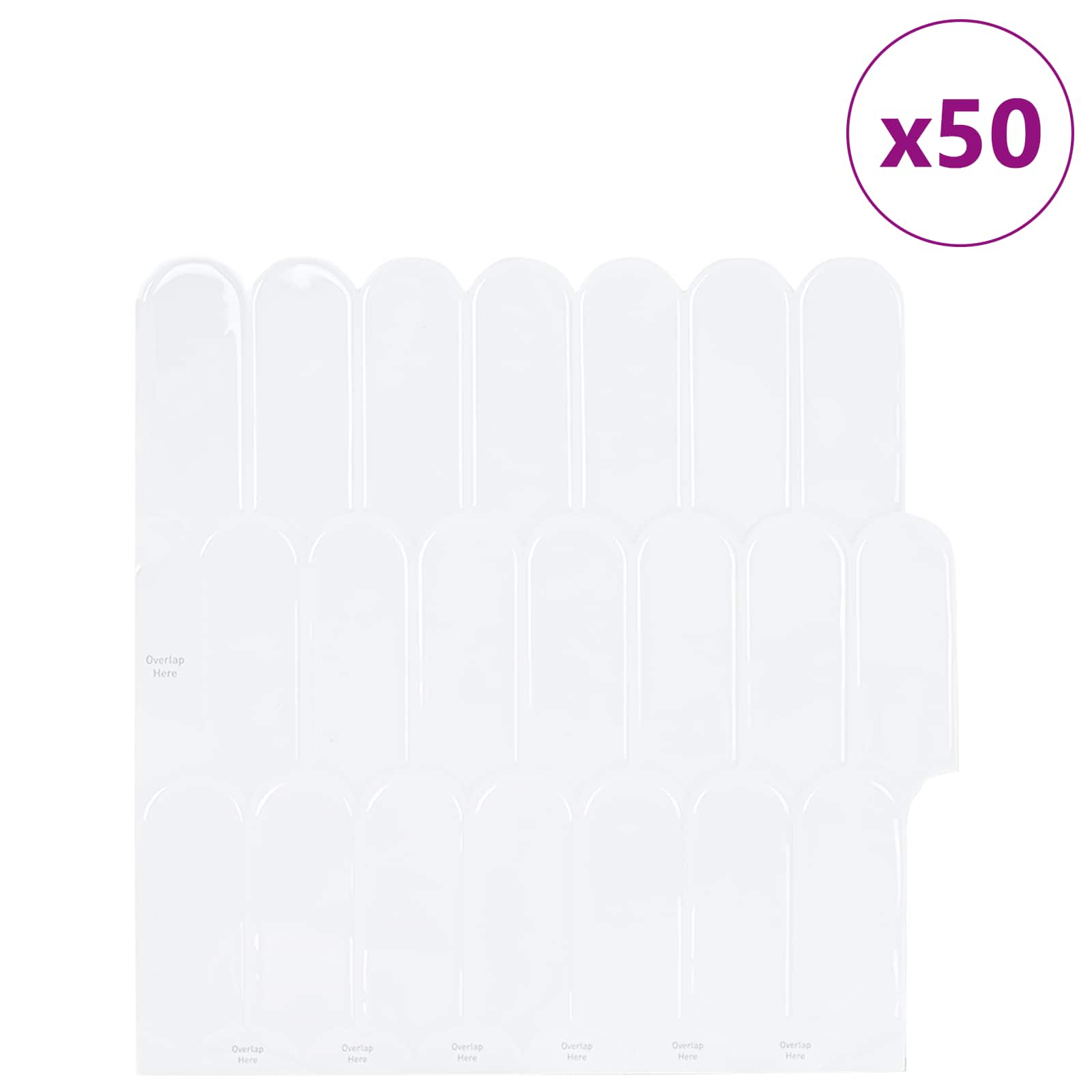 Federfliese 10 pcs Grau Marmor 30 x 30 cm Polyurethan und PET