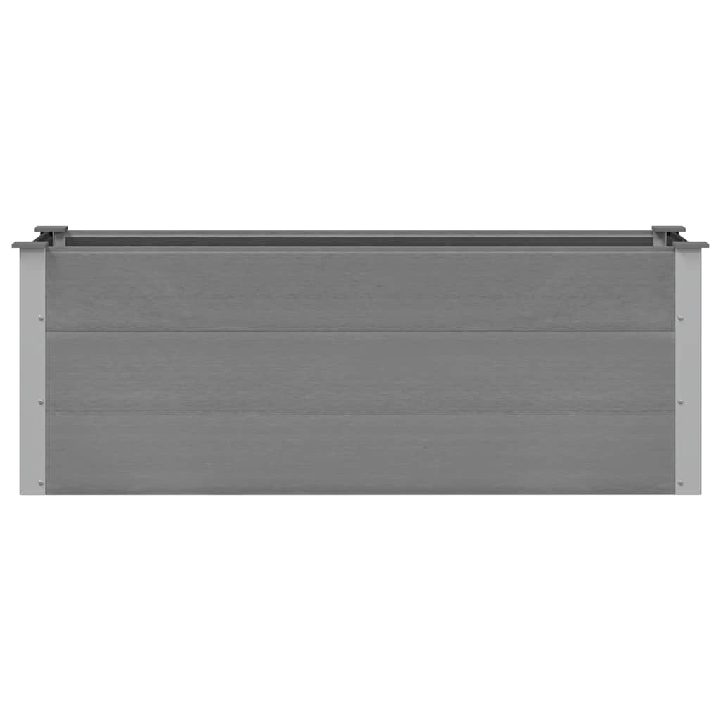 Garten-Hochbeet 200x50x54 cm WPC Grau