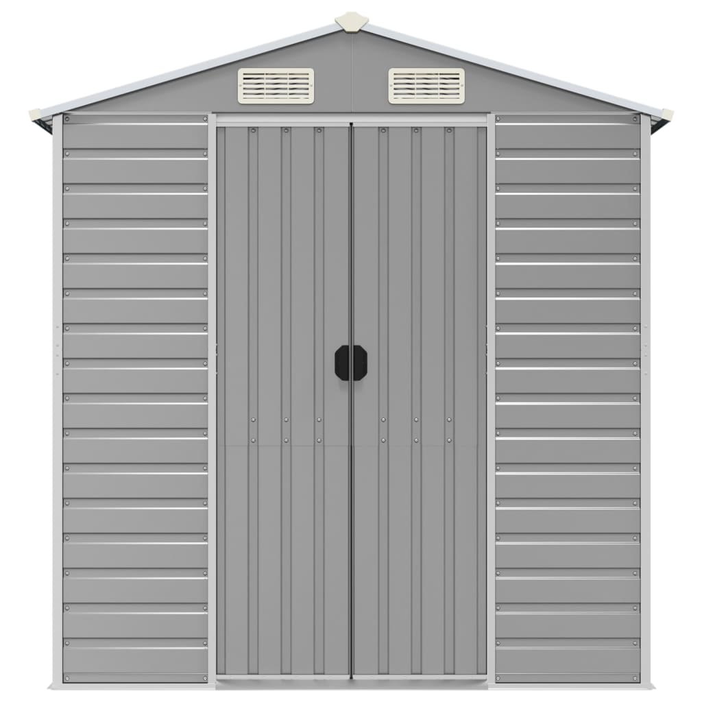 Gerätehaus Grün 191x130x198 cm Verzinkter Stahl