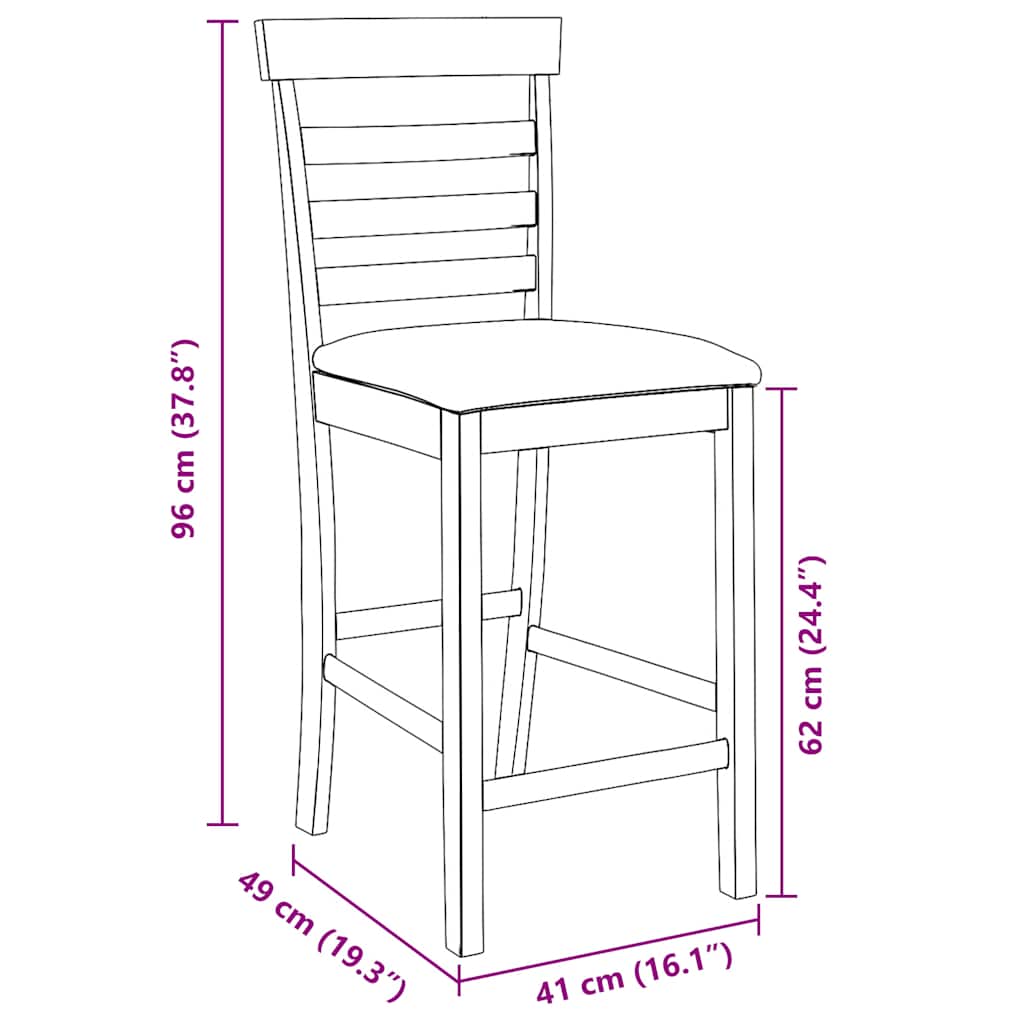 Barhocker 2 Stk. Weiß Stoff
