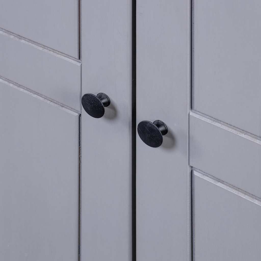 Kleiderschrank 3-Türig 118×50×171,5 cm Kiefer Panama Serie