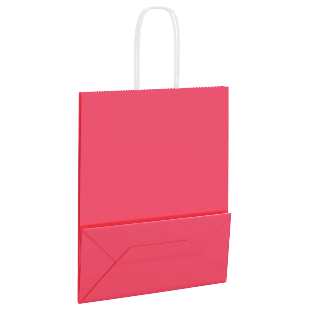 Papiertragetaschen 50 Stk. mit Henkeln Braun 21x11x36 cm