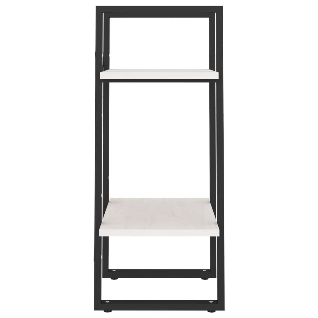 Bücherregal 2 Fächer Weiß 40x30x70 cm Holzwerkstoff