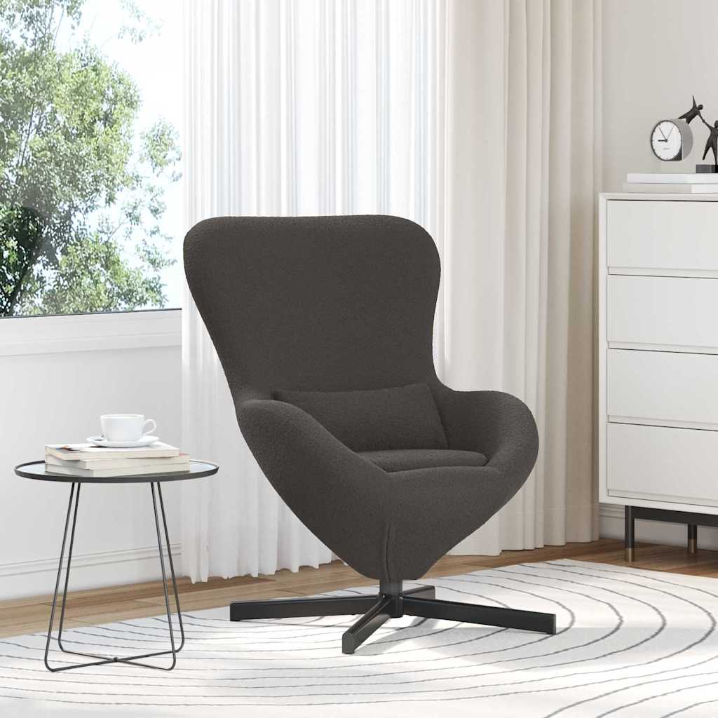 Eiersessel Hellgrau 63 x 73 x 90 cm Stoff