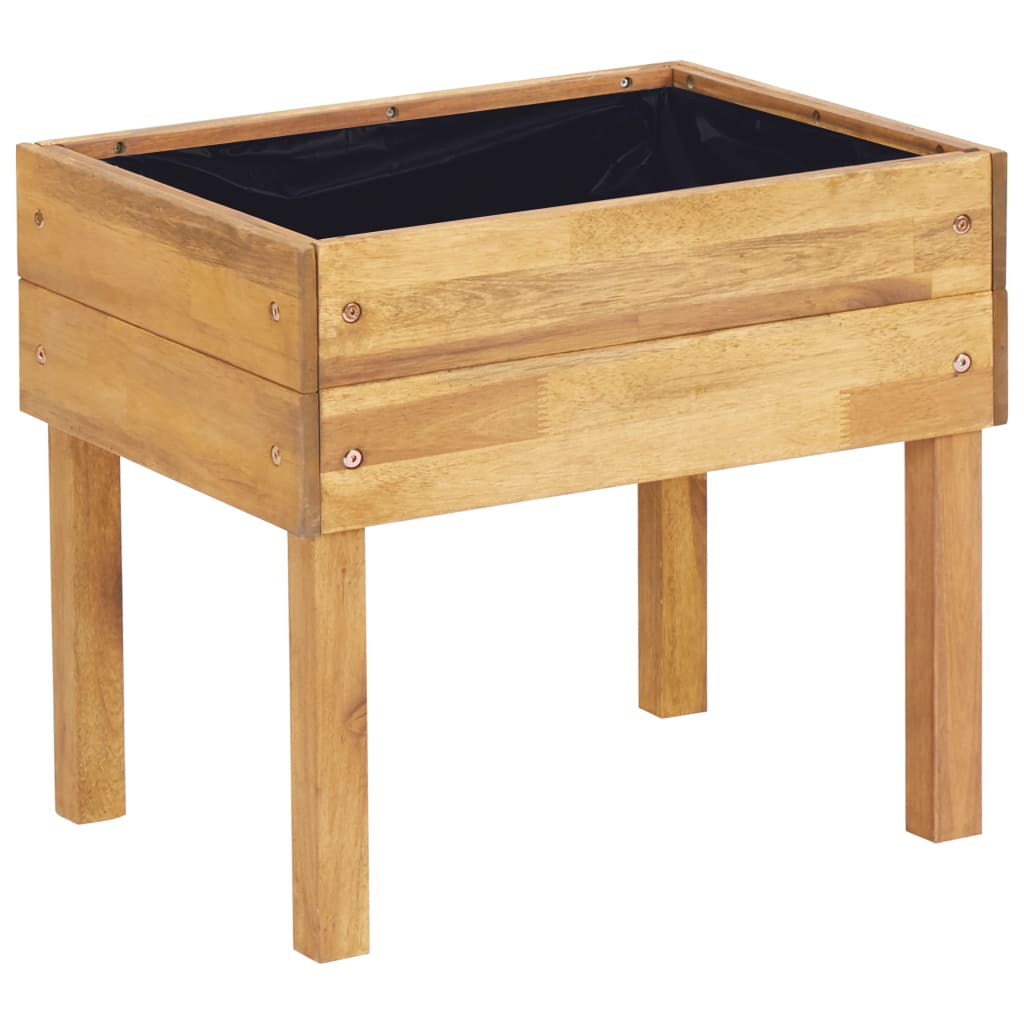 Hochkübel 78,5 x 58,5 x 78,5 cm Massivholz Akazie