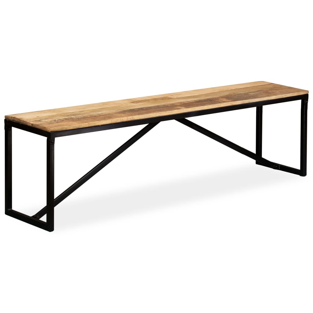 Sitzbank Massivholz 110x35x45 cm