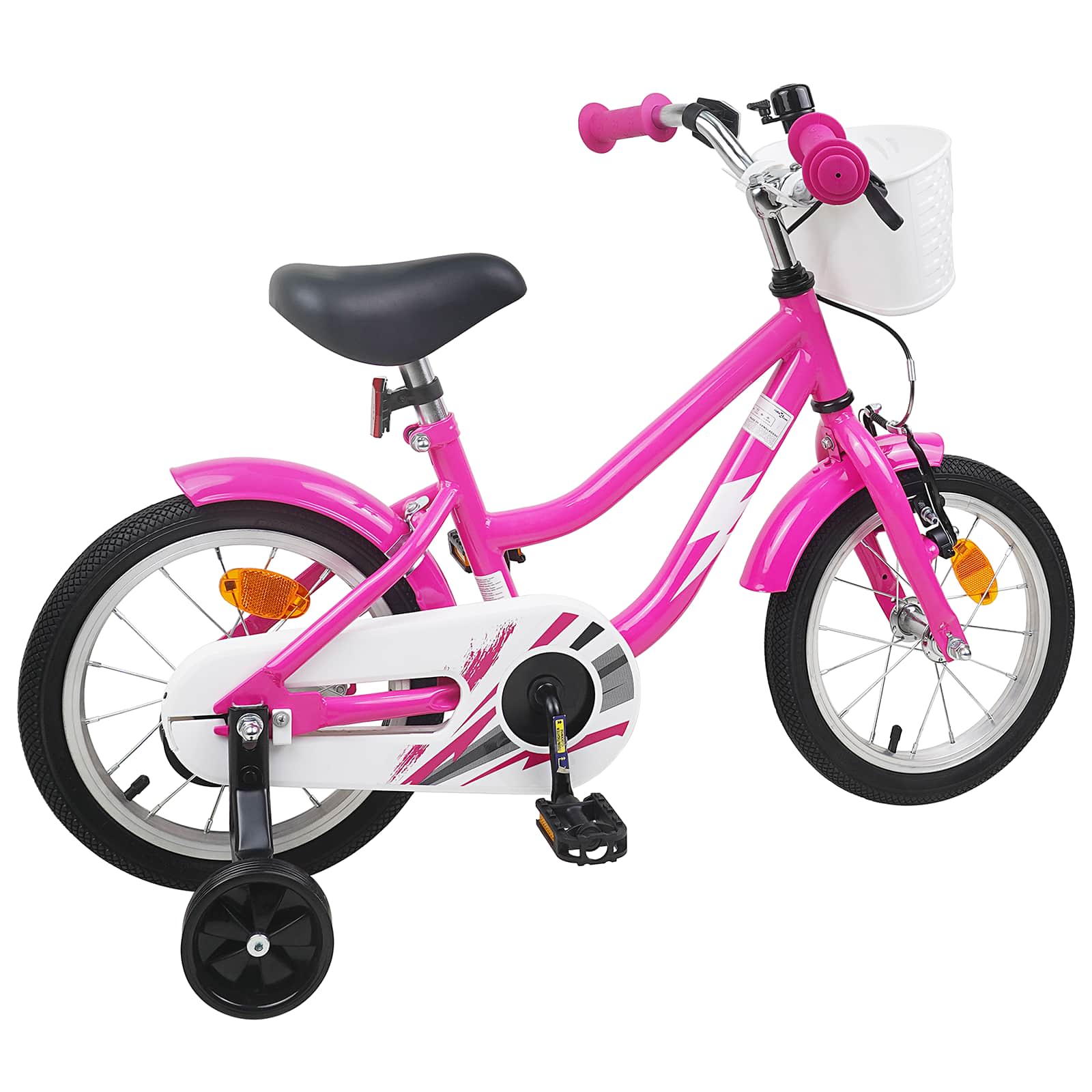 Kinderfahrrad 12 Zoll für 2-4 Jahre alt Hellrosa
