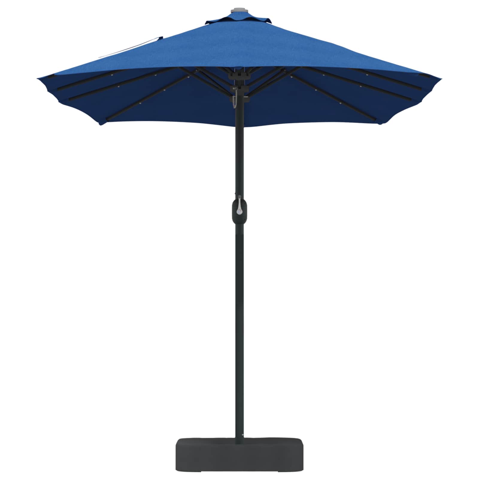 Garten-Sonnenschirm Sand und Anthrazit 385 x 209 x 244 cm