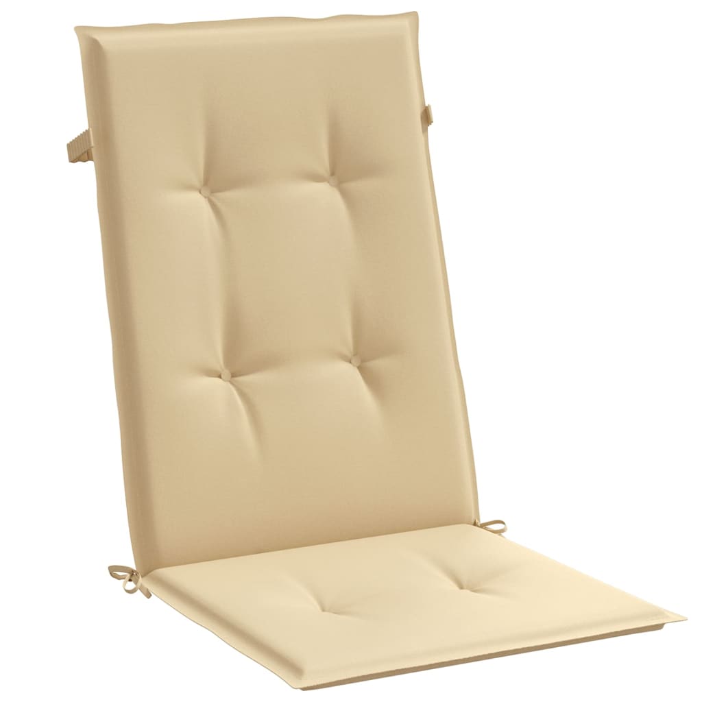 Hochlehner-Auflagen 2 Stk. Melange Anthrazit 120x50x7cm Stoff