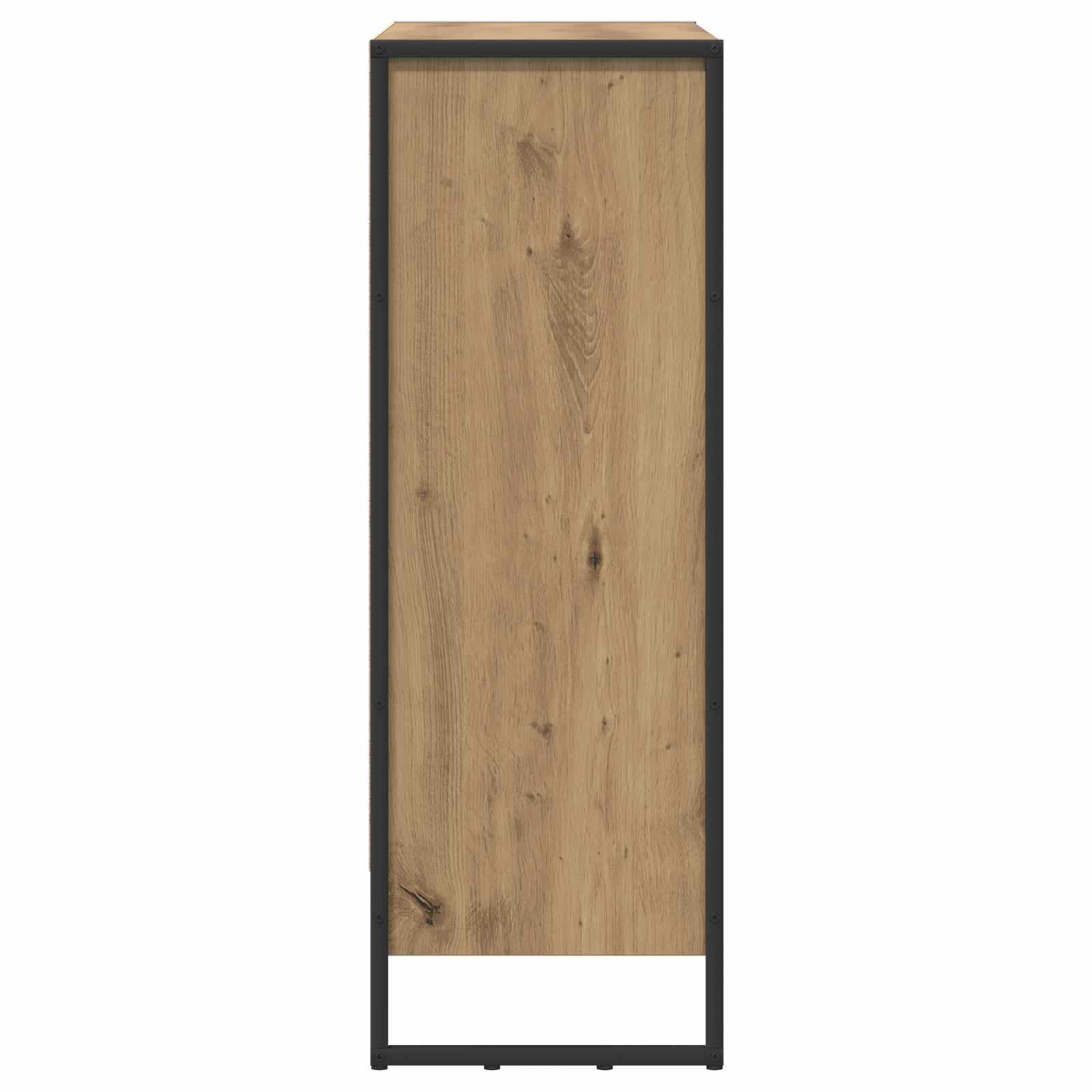 Bücherregal 2 pcs Schwarz Eichen-Optik 60 x 30 x 189,5 cm