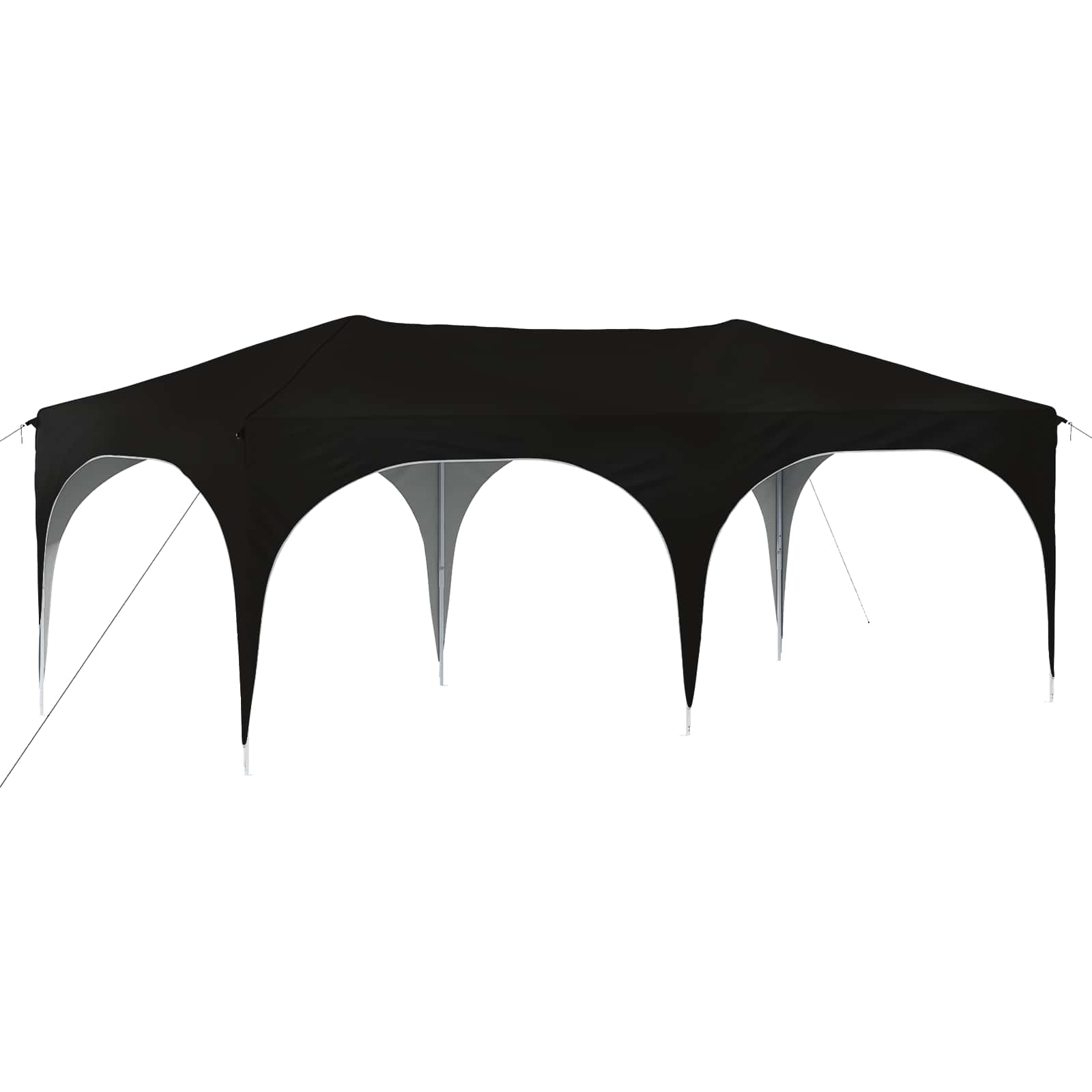 Pop-up Partyzelt 575 x 288 x 245 cm Creme Oxford-Stoff