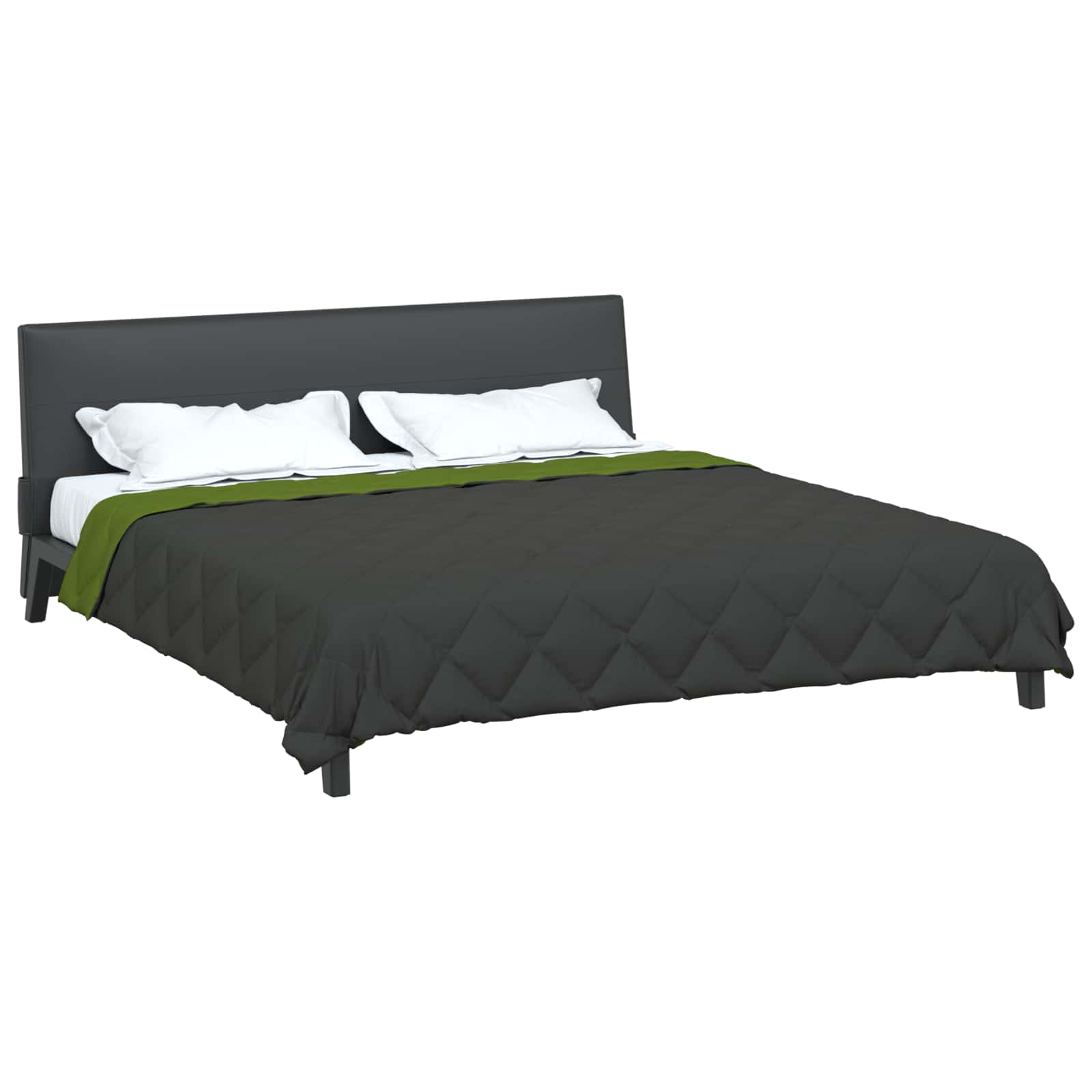 Sommerdecke Anthrazit 200 x 135 cm Mikrofaser