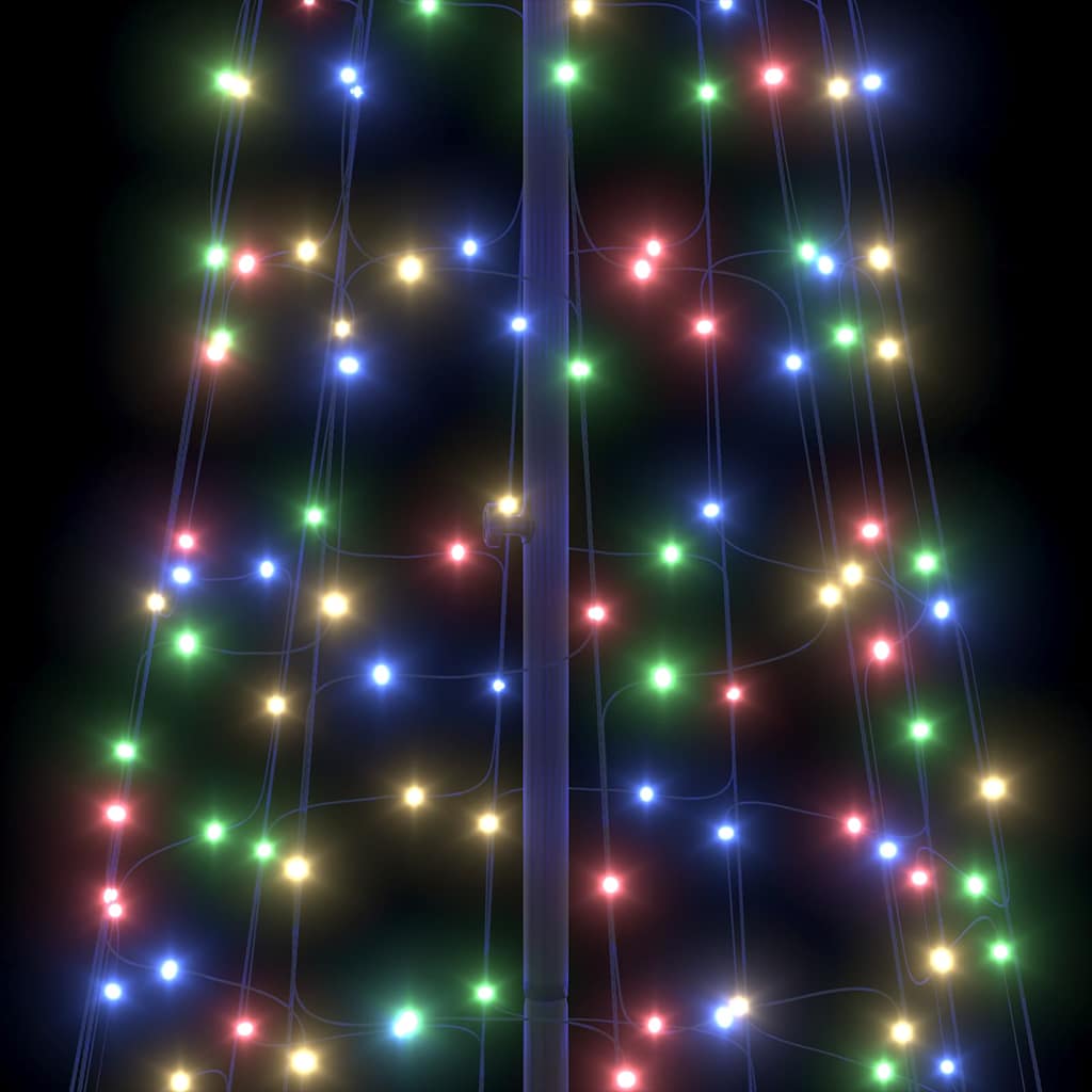 LED-Weihnachtsbaum mit Erdspießen 220 LEDs Warmweiß 180 cm