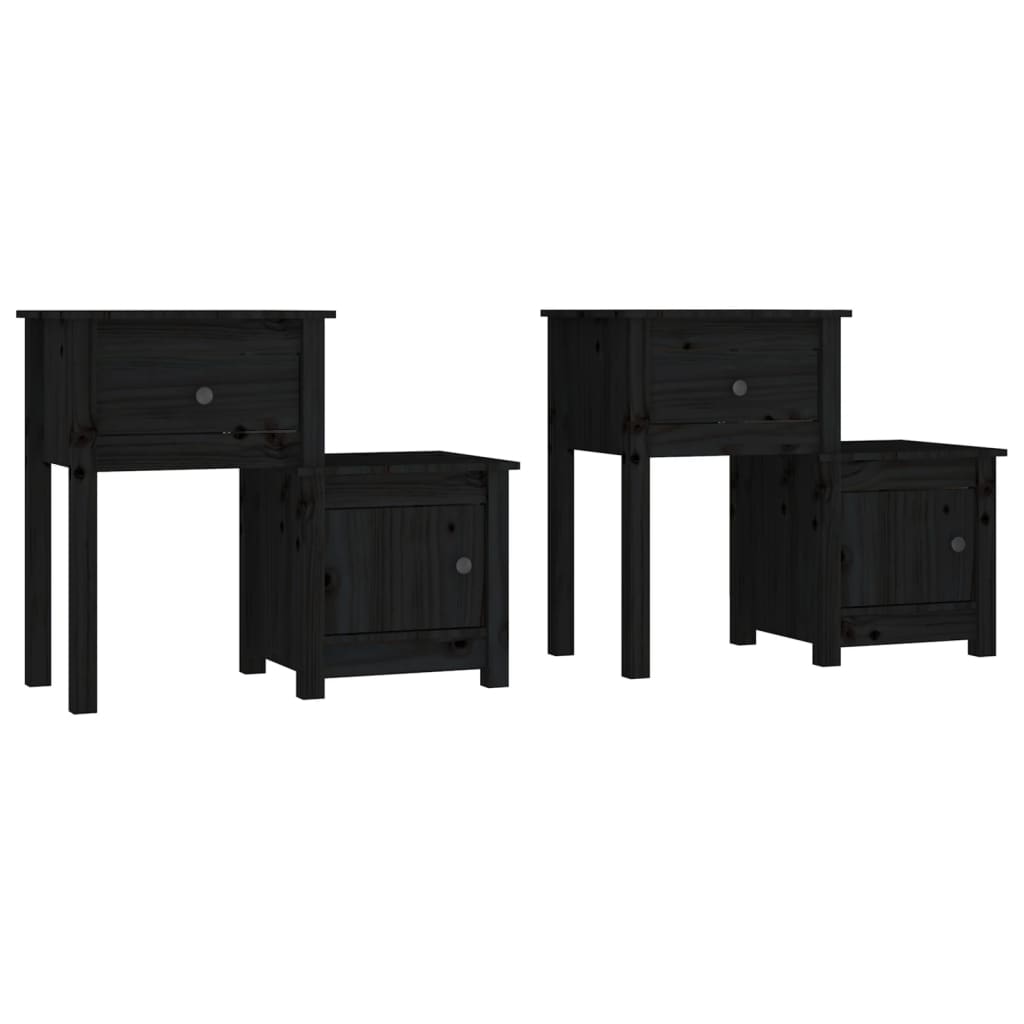 Nachttisch 79,5x38x65,5 cm Massivholz Kiefer