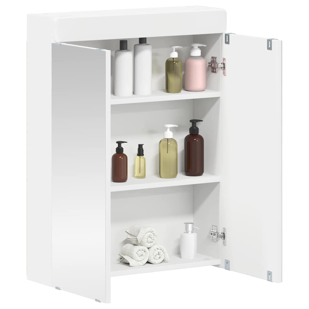 Badezimmermöbel-Set TULUM 2 pcs Weiß 60 x 34 x 63 cm