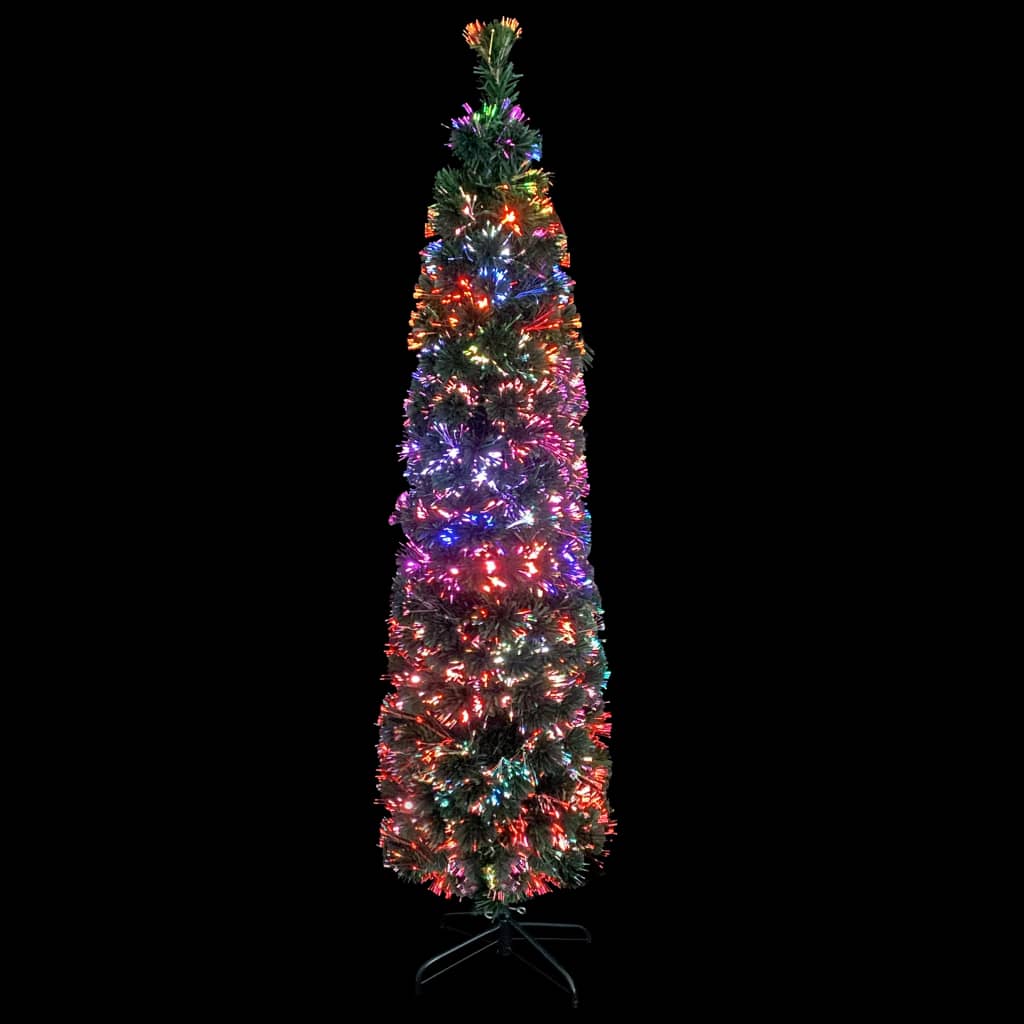 Künstlicher Weihnachtsbaum Schlank mit Ständer 120 cm Glasfaser