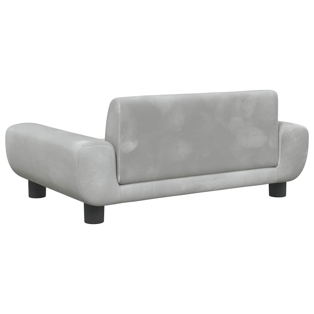 Hundebett Blau 100x54x33 cm Samt