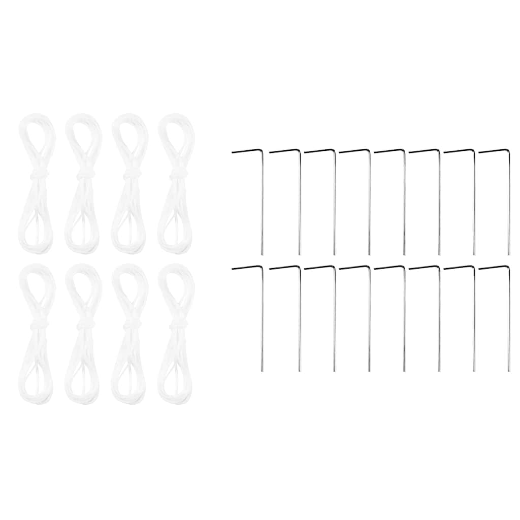 Party-Zelt Weiß 400 x 400 x 266 cm Polyethylen und Stahl