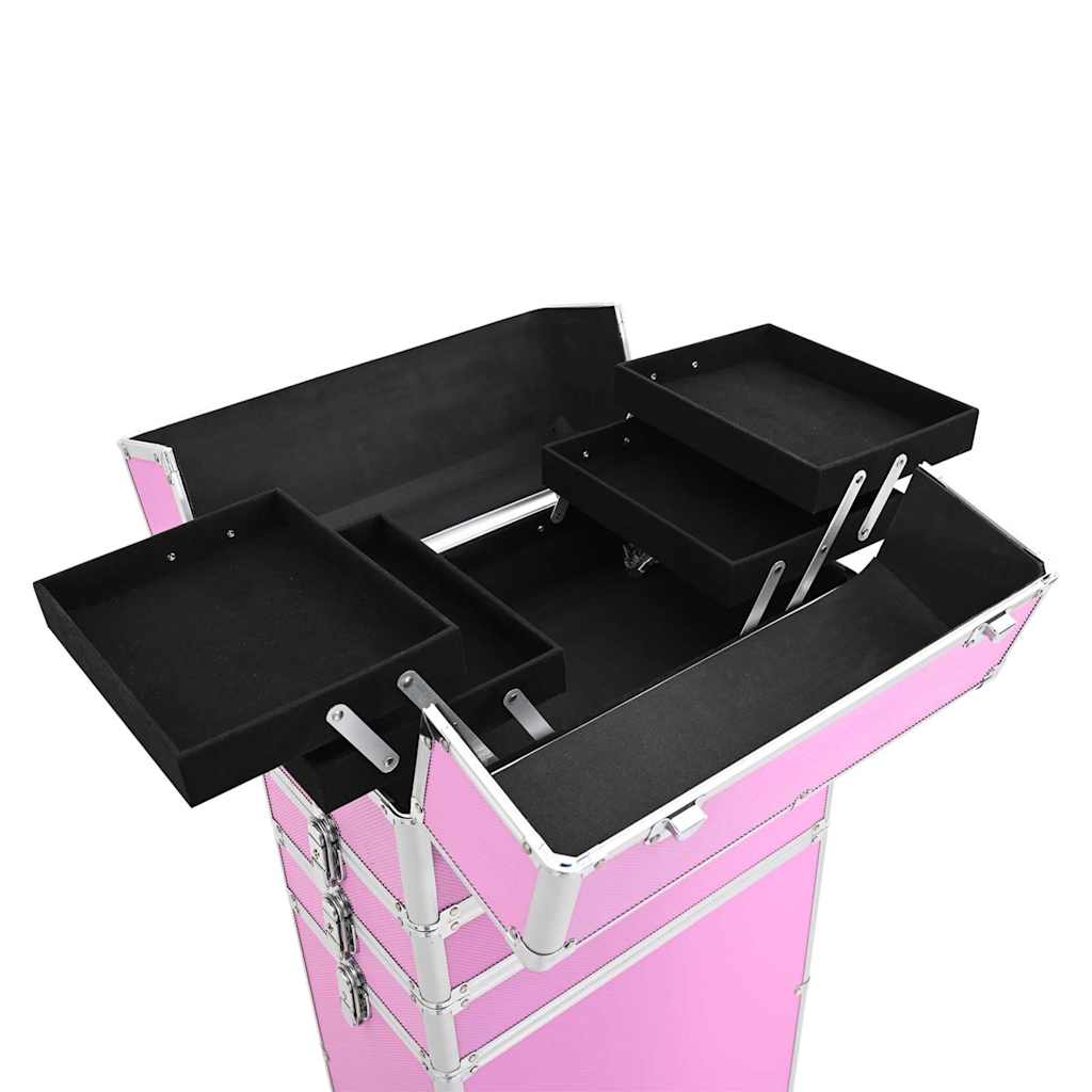 Kosmetikkoffer Aluminium Silbern
