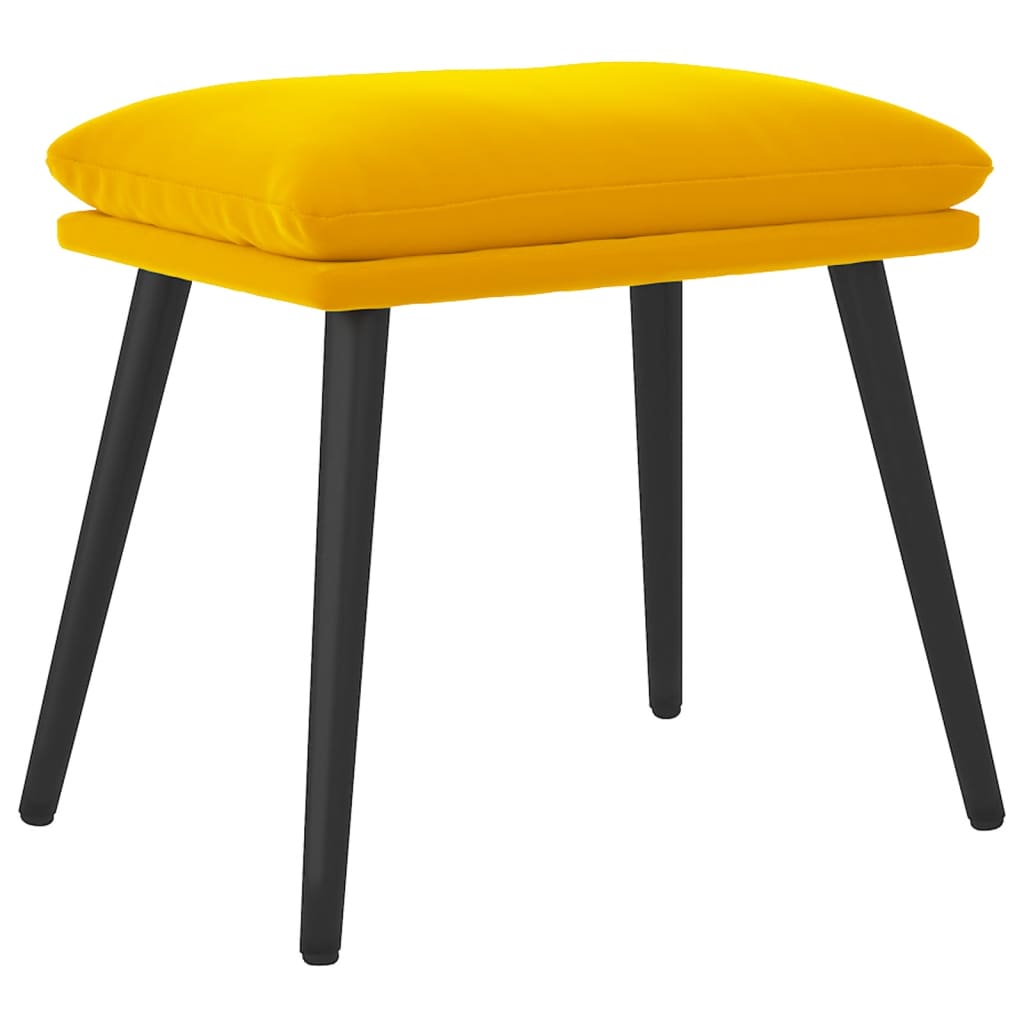 Fußhocker Hellgrau 45x29,5x35 cm Samt