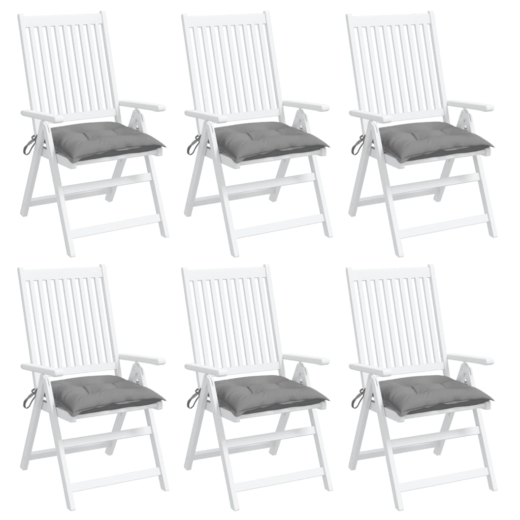 Stuhlkissen 4 Stk. Hellblau 40x40x7 cm Oxford-Gewebe