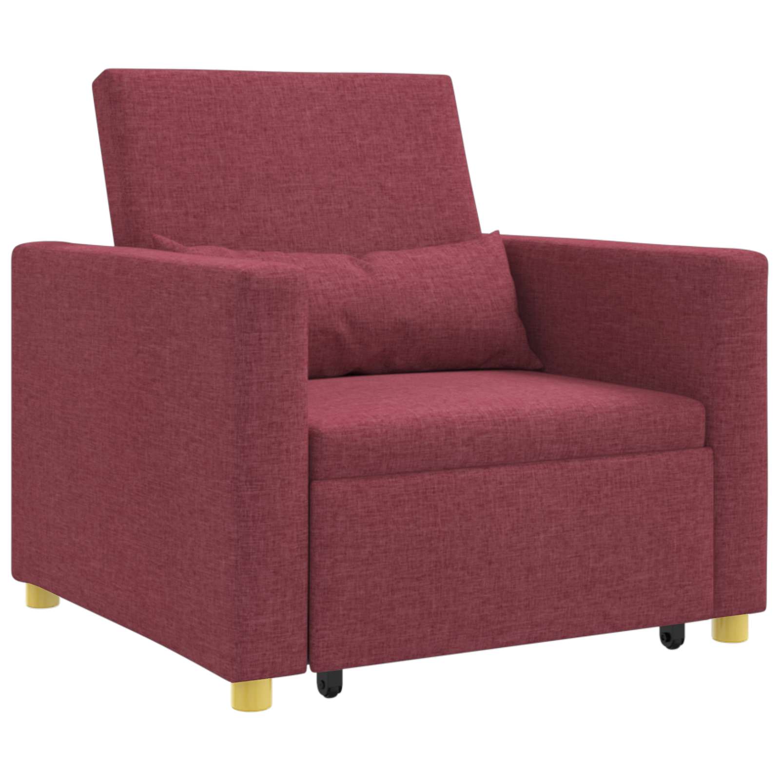 Ausziehbare Schlafcouch Einzel Hellgrau 90 x 165 x 87 cm Stoff