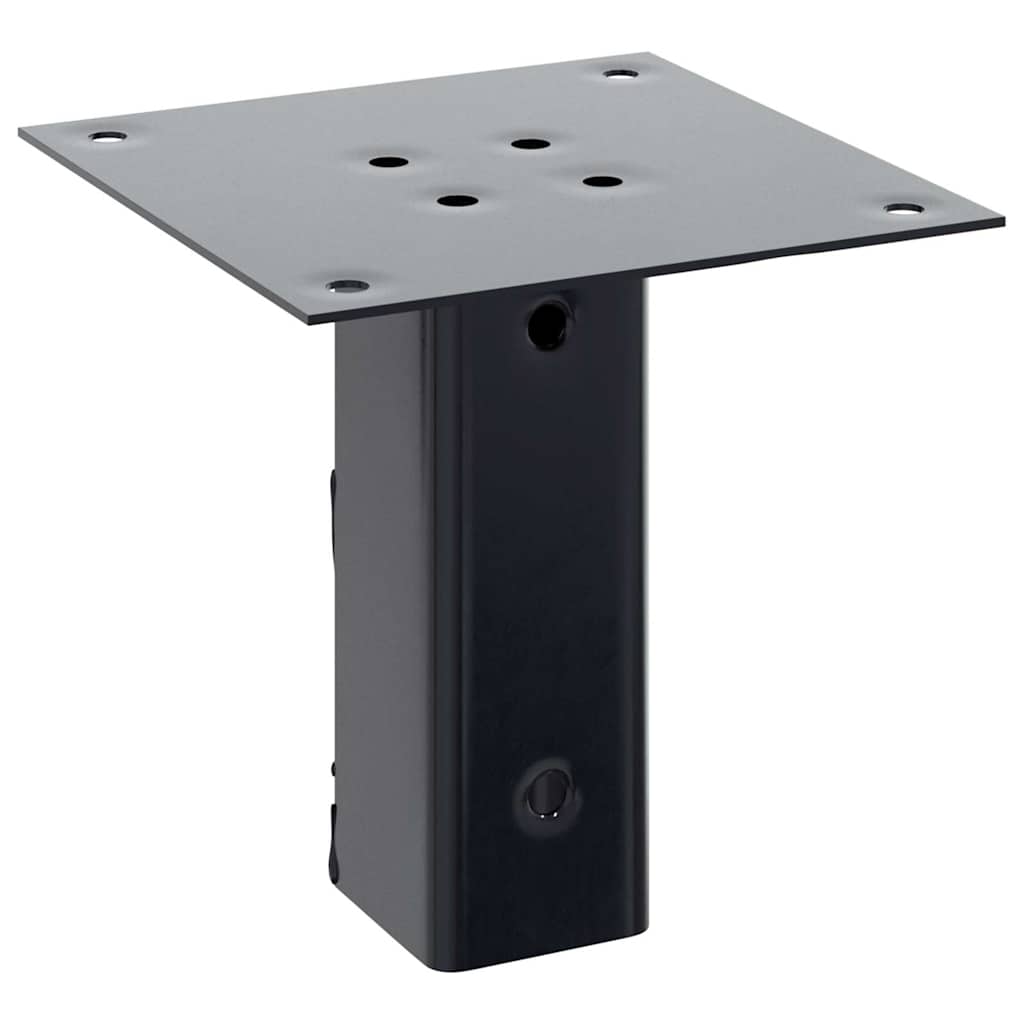 Pfostenträger Quadratisch 4Stk. Silber 46x46mm Verzinkter Stahl