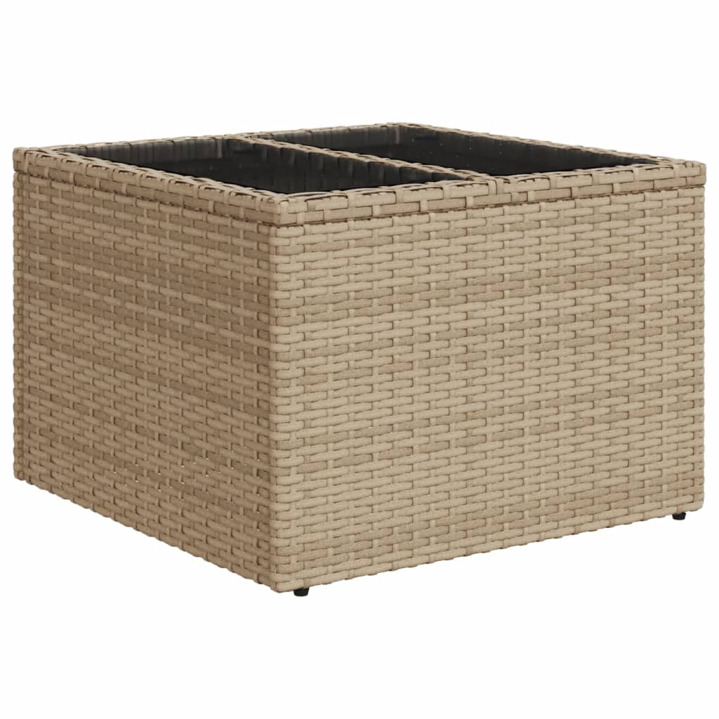 6-tlg. Garten-Sofagarnitur mit Kissen Schwarz Poly Rattan